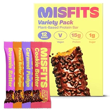 Misfits Vegan Protein Bars Variety pack
