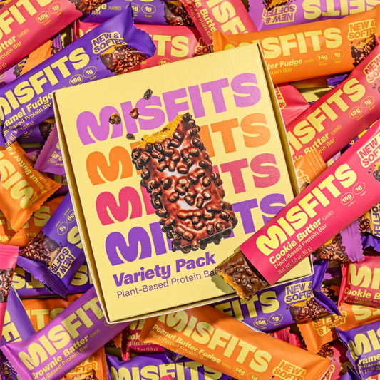 Misfits Vegan Protein Bars Variety pack